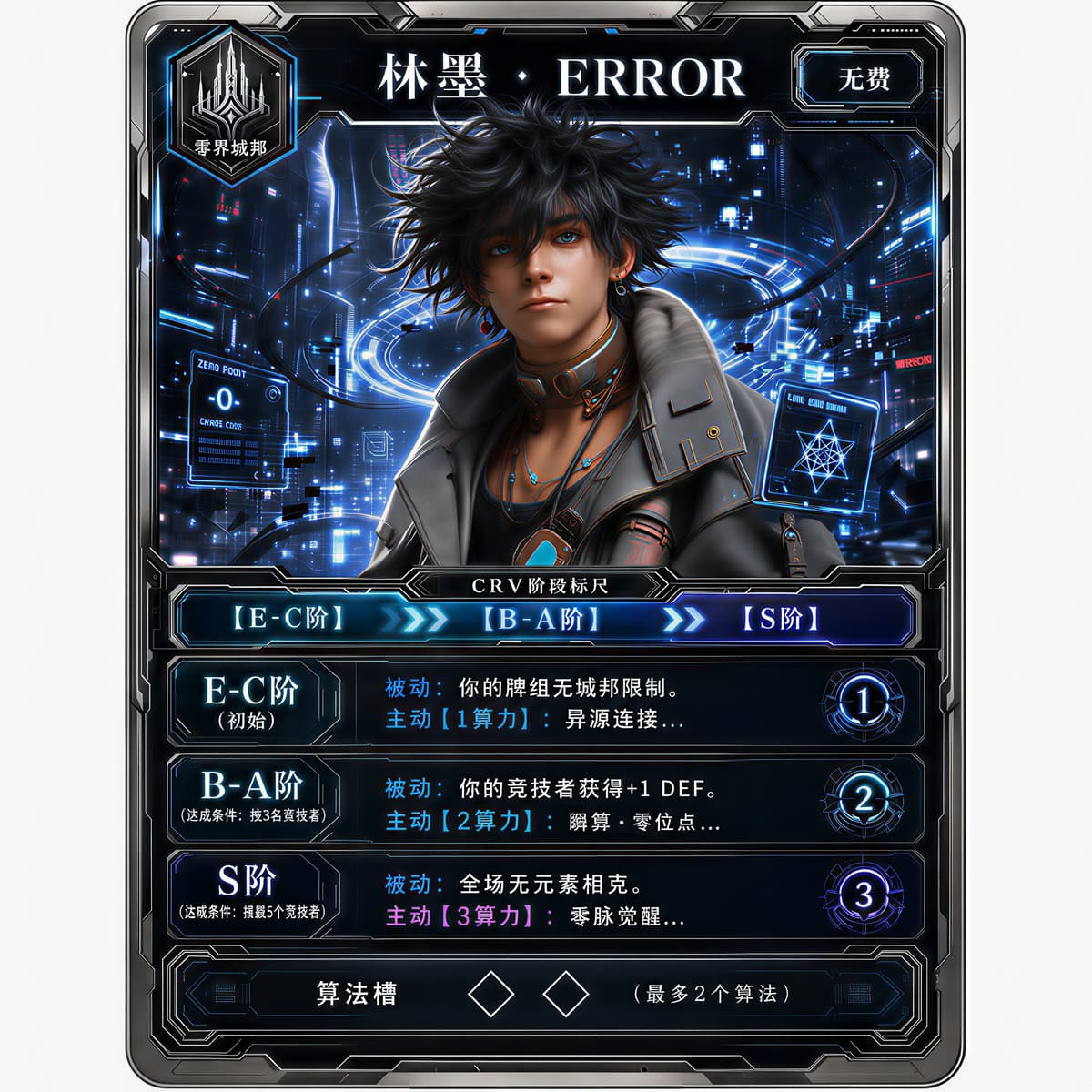 Lin Mo ERROR signature card